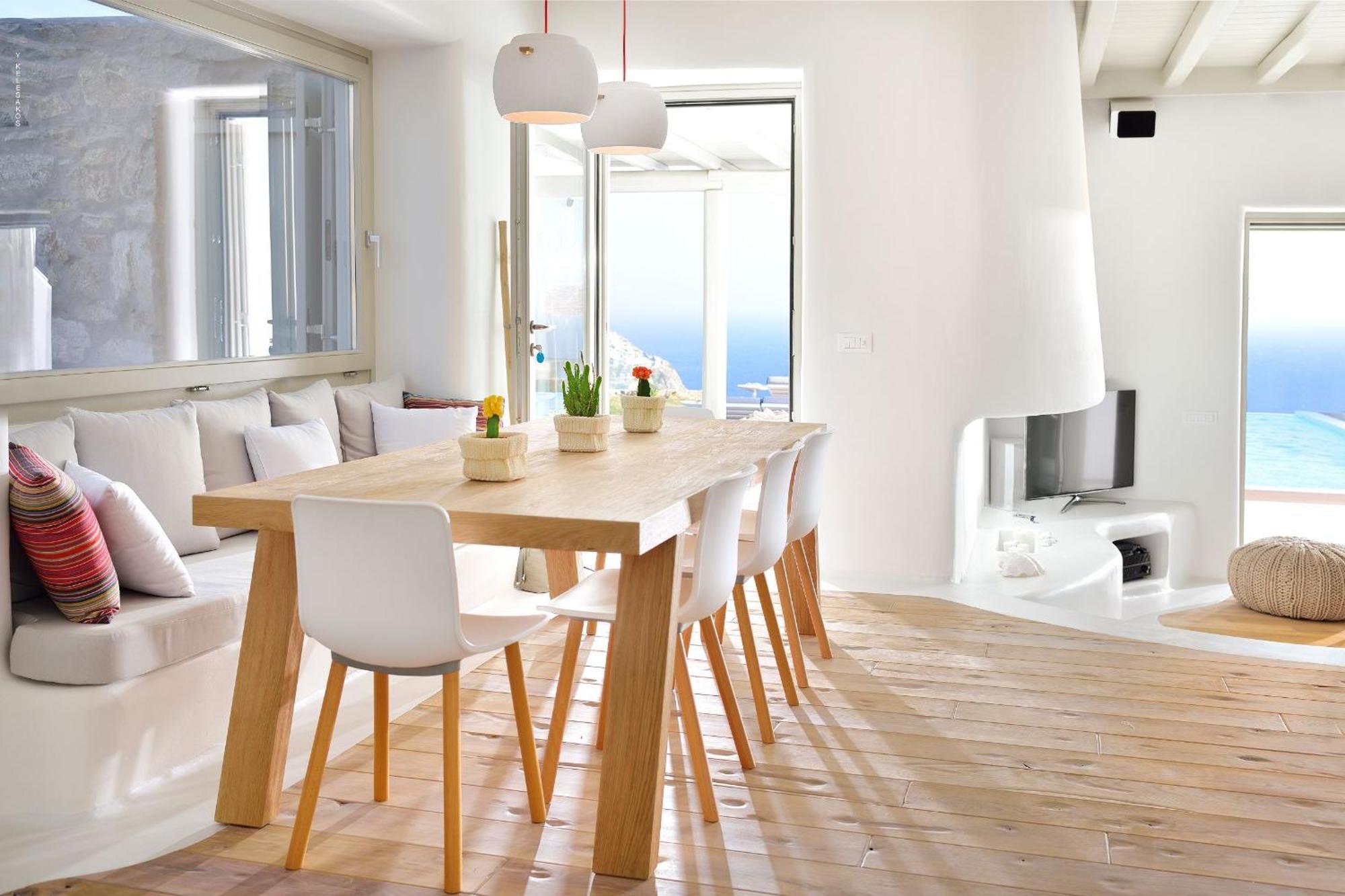 Outstanding Mykonos 6 Bedrooms Agamemnon Sauna Jacuzzi Panoramic Sea Views *
