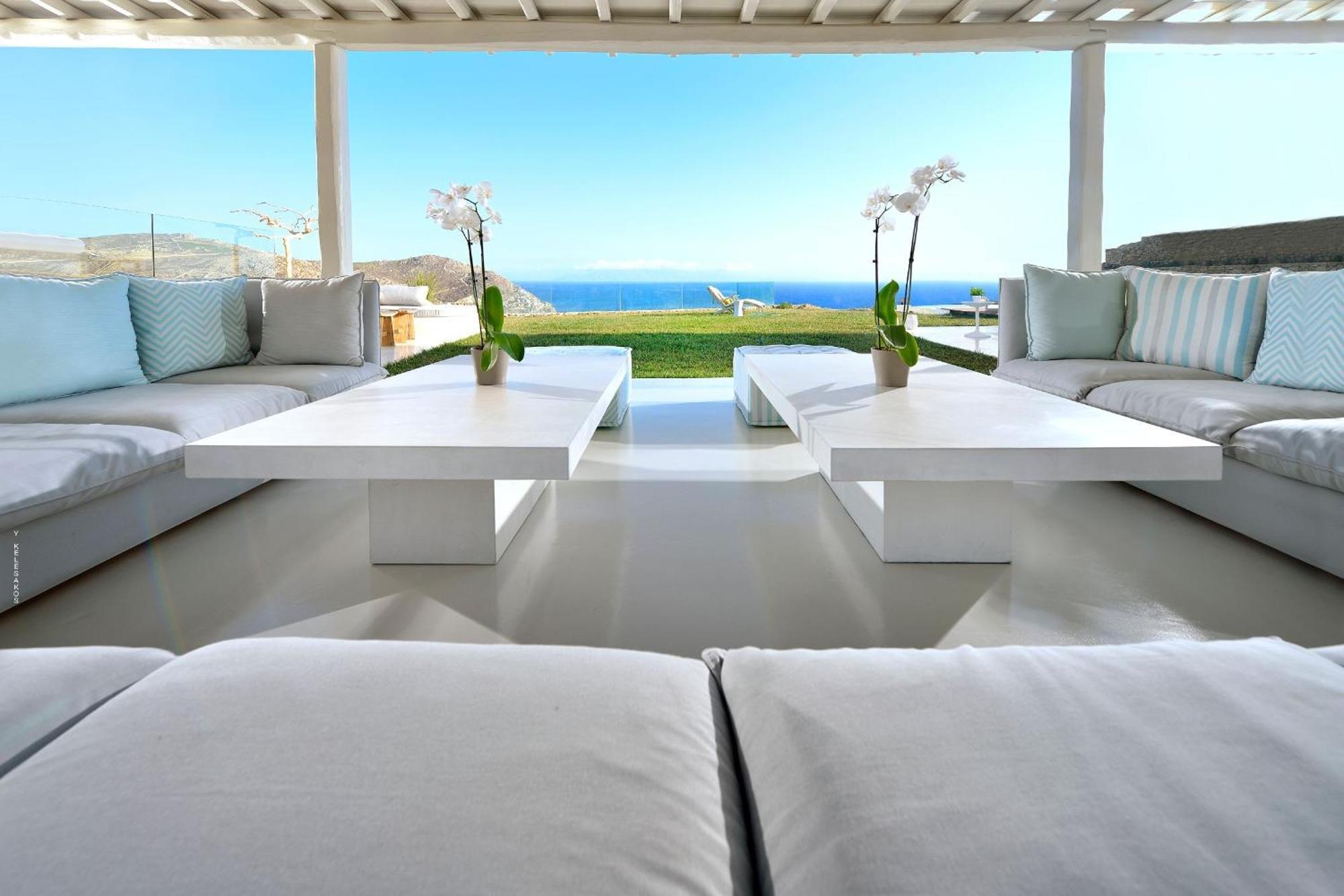 Outstanding Mykonos 6 Bedrooms Agamemnon Sauna Jacuzzi Panoramic Sea Views Villa Elia (Mykonos)
